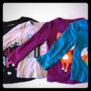 🌱CUTE🌱 Toddler Girls Long Sleeve Shirts Lot 2T